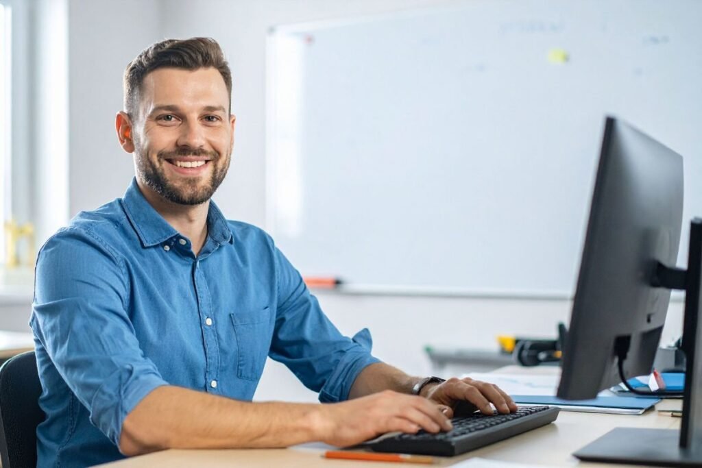 Expatrié retrouvant équilibre émotionnel après un coaching d'alignement culturel.