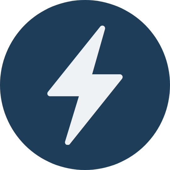 Icône éclair représentant la surcharge mentale et les tensions managériales dans l'immobilier et le BTP