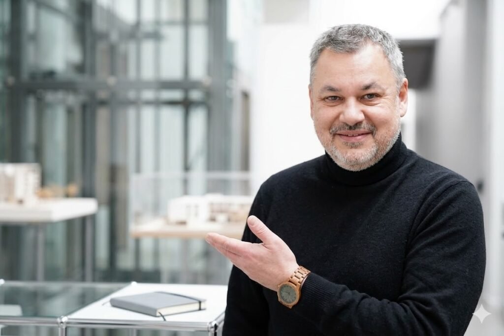 Laurent Devaucouleurs invitant à réserver un diagnostic stratégique.